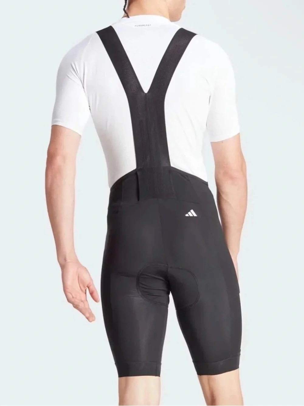NWT $140 Adidas Essential 3 Stripes Padded Cycling BIB Shorts IP2676 Men's Sz XL